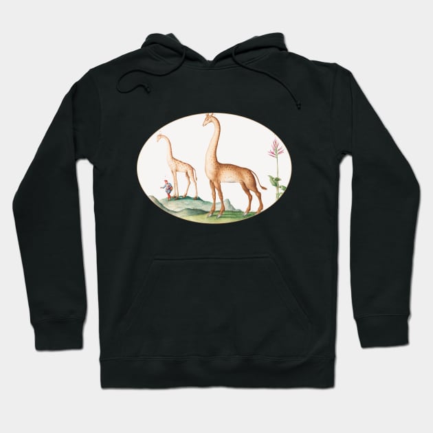 Two Giraffes with an Attendant (1575–1580) Hoodie by WAITE-SMITH VINTAGE ART